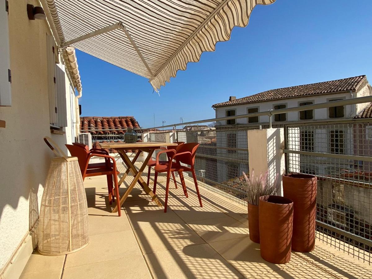 La Terrasse Sur Les Toits Lägenhet Narbonne Exteriör bild